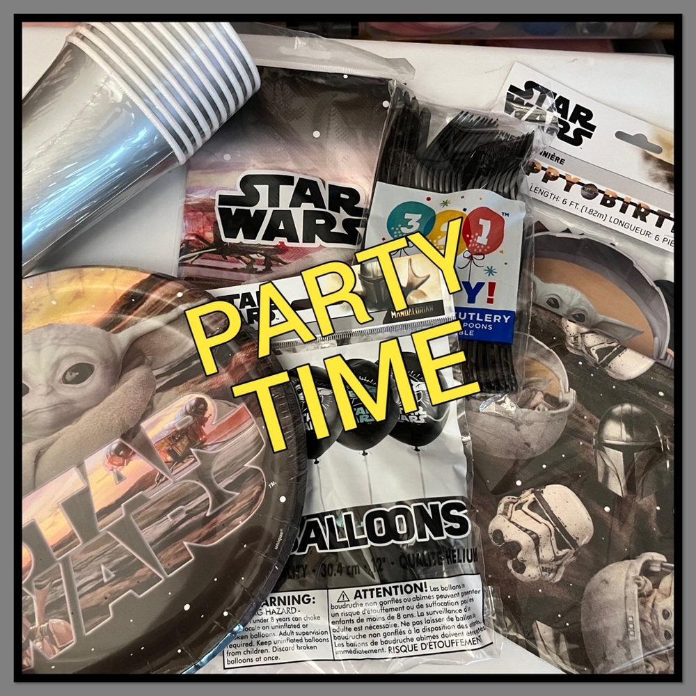 🎬New🎬”STAR WARS YODA Ultimate B-Day Party Pack🎬